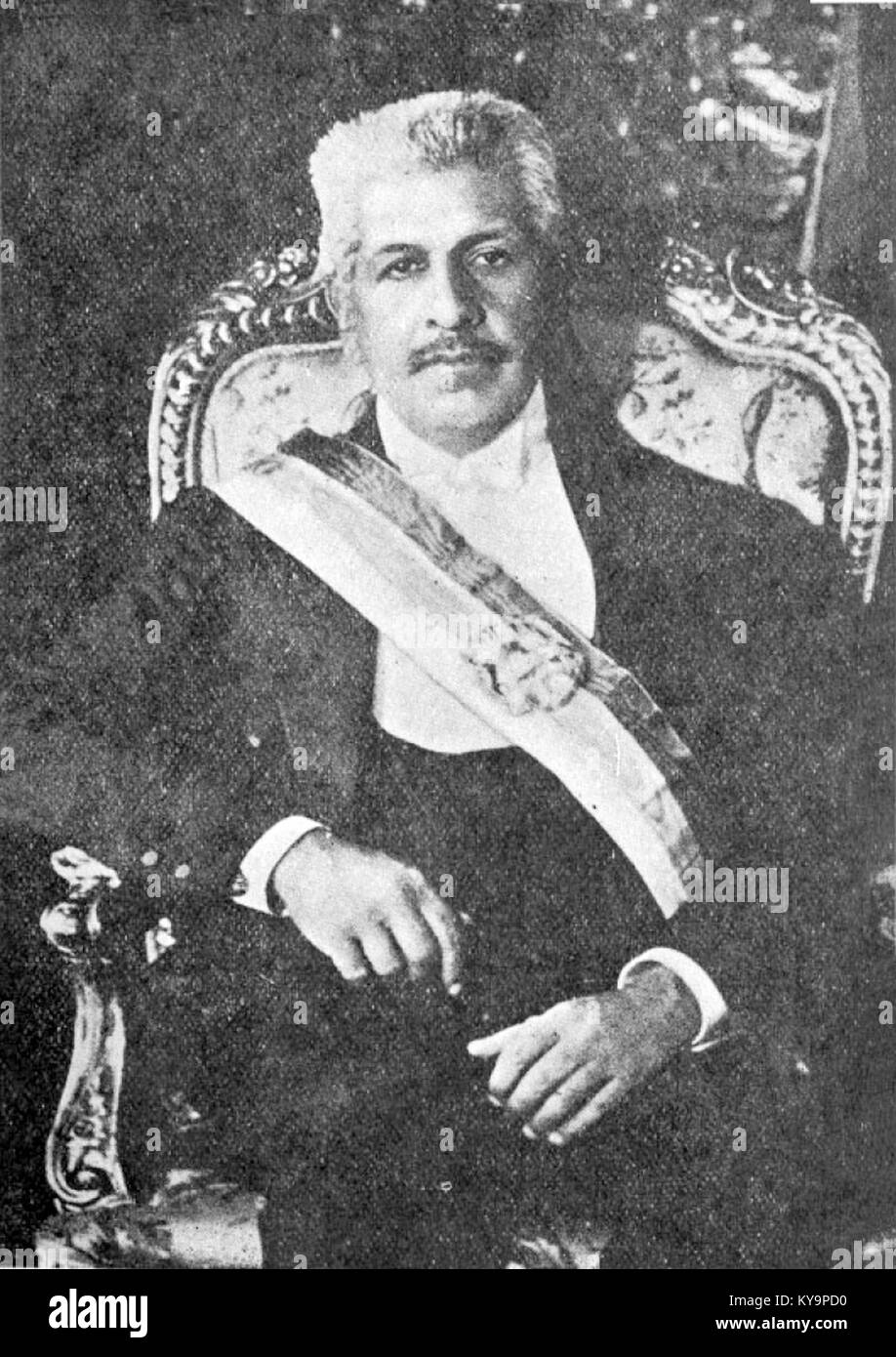 Pedro Montt Montt était un homme politique chilien qui a servi comme président du Chili de 1906 à 1910, connu pour les réformes gouvernementales et le leadership pendant sa présidence. Banque D'Images