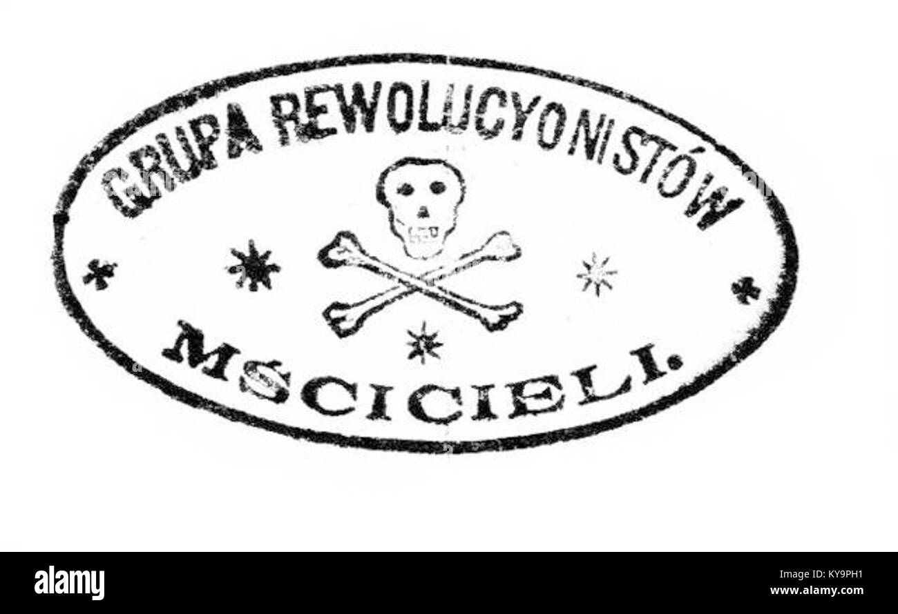 Rewolucyjni Mściciele, ou Avengers révolutionnaires, un mouvement politique et social polonais engagé dans des activités révolutionnaires visant la libération nationale et le changement historique. Banque D'Images