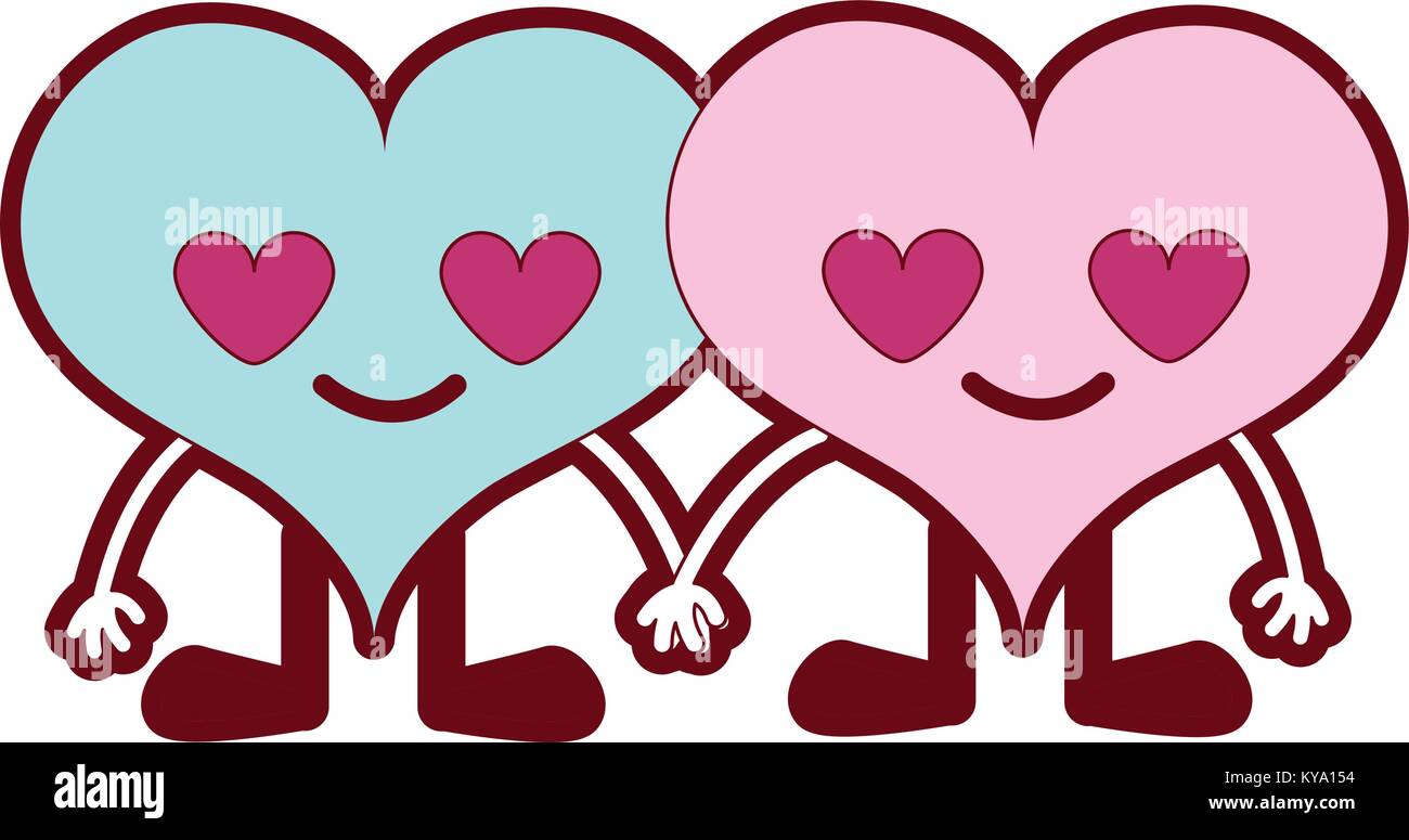 La Couleur De Ligne Couple Coeur Dans L Amour Kawaii Dessins Animes Image Vectorielle Stock Alamy La Couleur De Ligne Couple Coeur Dans L Amour Kawaii Dessins Animes Image Vectorielle Stock Alamy