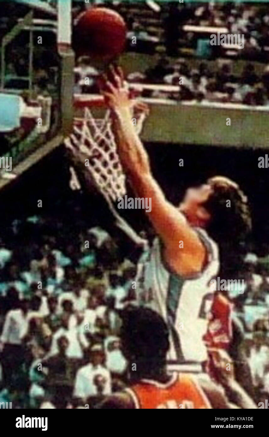 Marquette à la North Carolina Tar Heels men's basketball 1987-02-15 (ticket) (culture) Banque D'Images