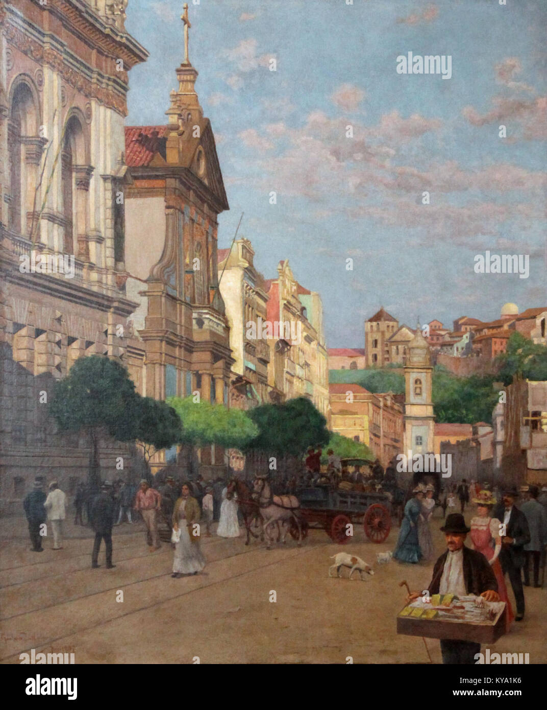 Rua Direita, aujourd'hui Rua Primeiro de Março, est une rue historique de Rio de Janeiro, au Brésil, présentant une architecture de l'époque coloniale et contribuant au développement urbain et à l'histoire de la ville. Banque D'Images
