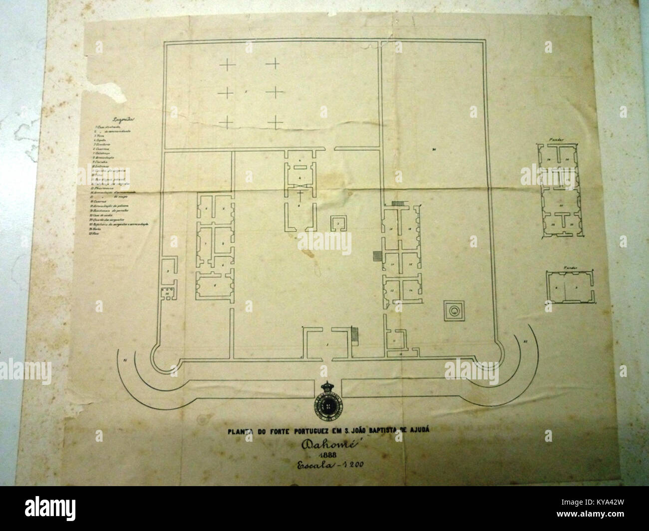 São João Baptista de Ajud, construite en 1888, est une église brésilienne représentant l'architecture religieuse historique et le patrimoine culturel. Banque D'Images