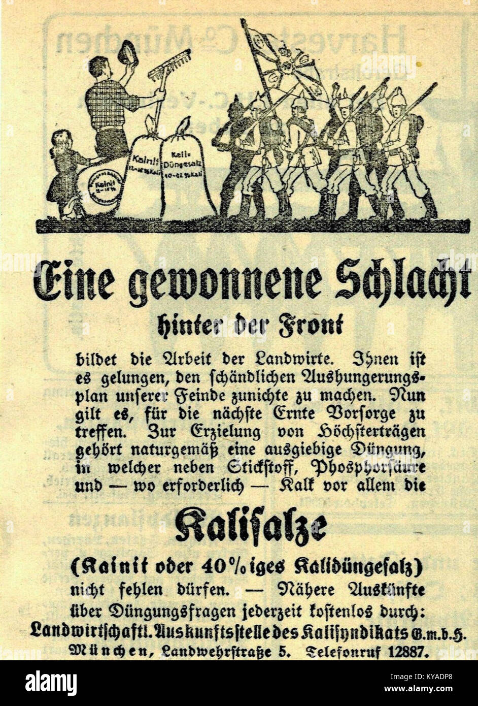 Syndikatswerbung Kalidänger-4 fait référence à une campagne publicitaire du syndicat Kalidänger-4, illustrant la promotion commerciale et la stratégie de marketing. Banque D'Images