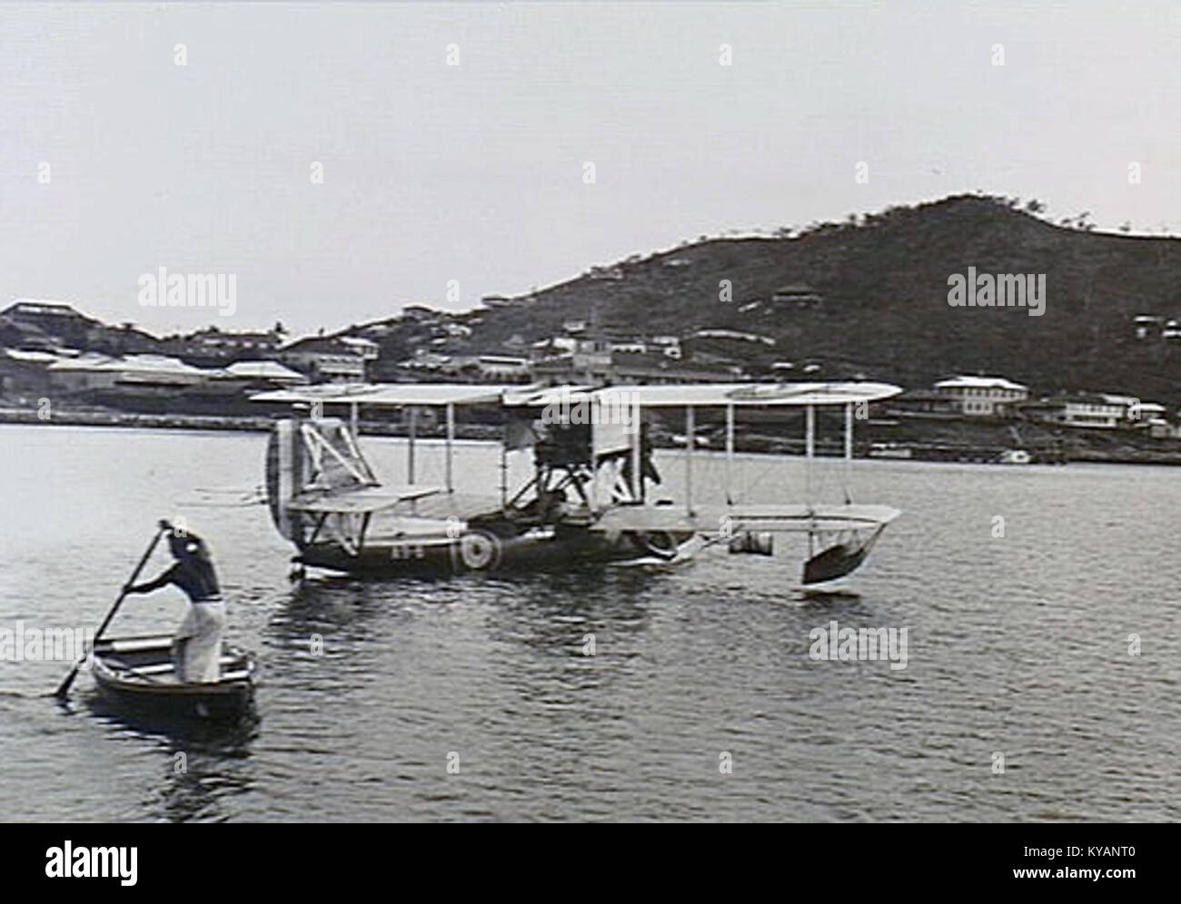Le RAAF Supermarine Seagull, datant de 1930, est un avion amphibie utilisé par la Royal Australian Air Force, documenté dans les archives de l'aviation militaire. Banque D'Images