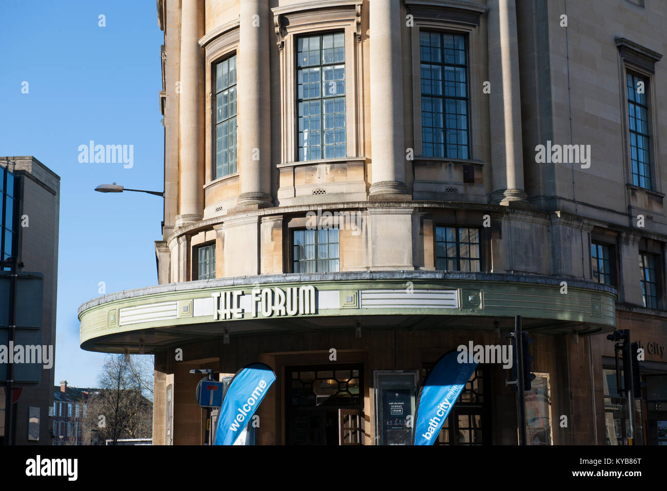 Le Forum - officiellement un cinéma art déco - St James Parade, Bath, Somerset, England, UK Banque D'Images