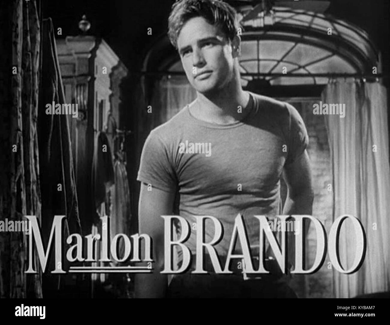 Marlon Brando dans 'Streetcar nommé désir' trailer Banque D'Images