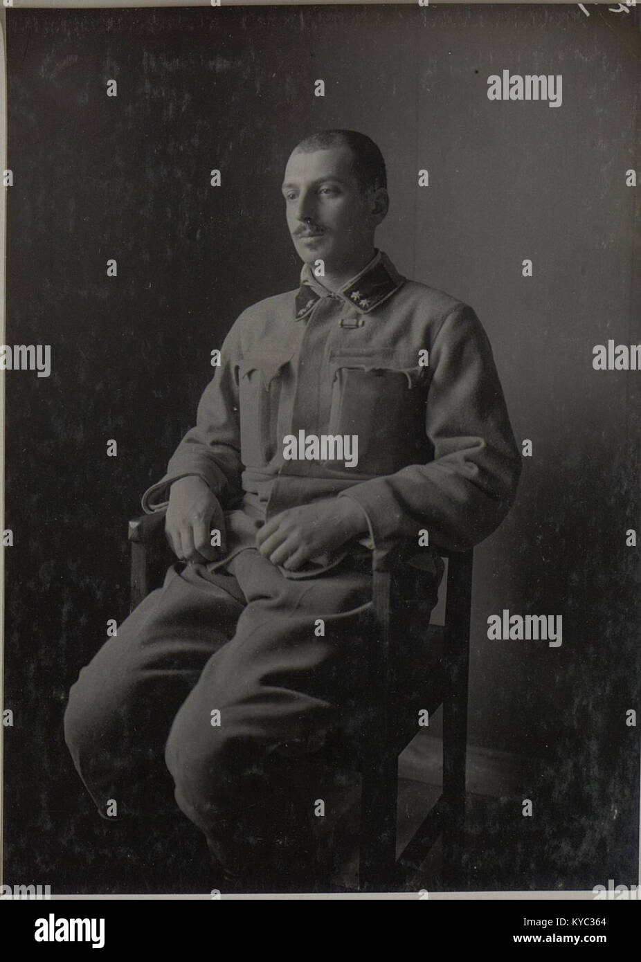 Portrait de l'officier médical principal Dr Stornik affecté à la Brigade médicale Sanitäts Anstalt no 183, montrant le personnel médical militaire pendant le service en temps de guerre. Banque D'Images