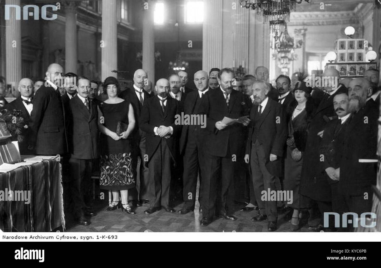 Otwarcie wystawy 'Książka Polska' Monaco, 1924 Banque D'Images