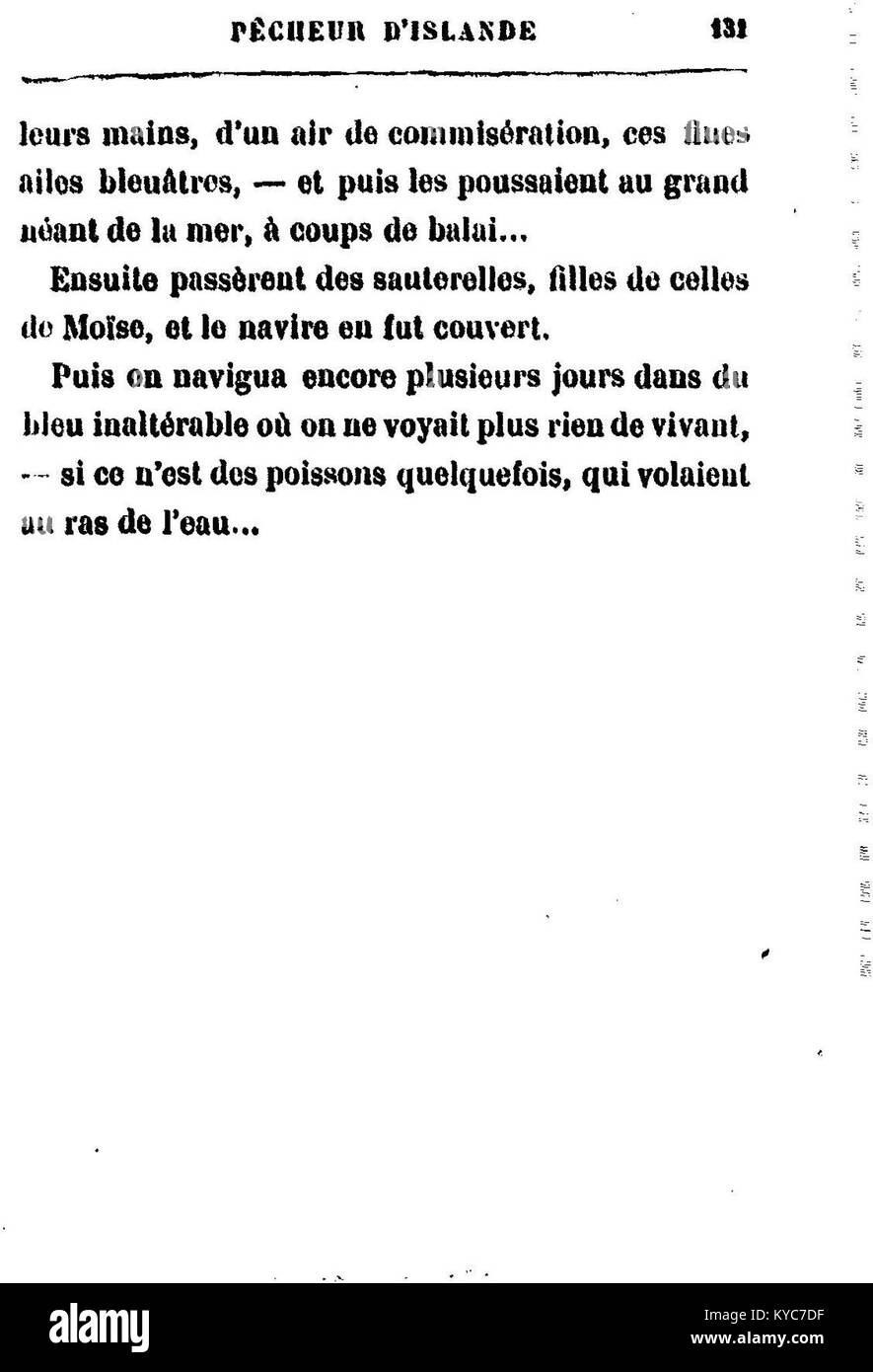 Une image de la Pêcheur d’Islande représentant un moment côtier calme, représentant des pêcheurs et des bateaux le long du rivage. L’illustration met l’accent sur la relation entre les hommes et la mer dans la culture bretonne. Banque D'Images