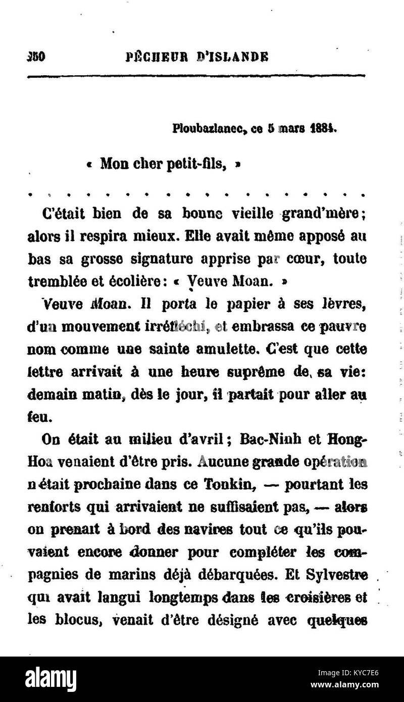Représentation de la Pêcheur d’Islande d’un petit bateau de pêche sur des eaux calmes, capturant la sérénité et la solitude de la vie maritime. Banque D'Images