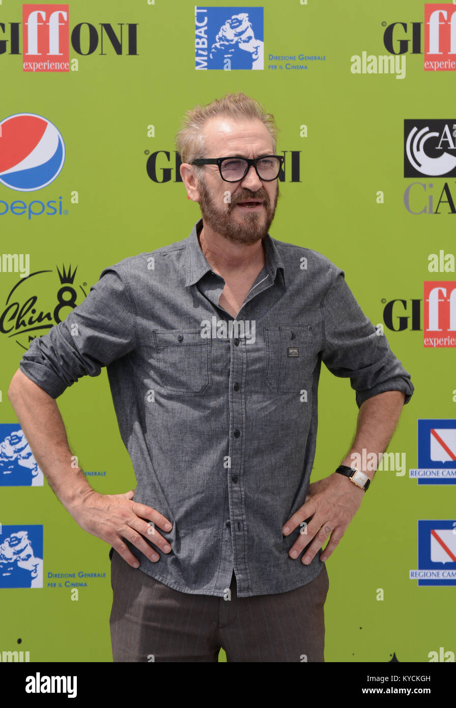 Giffoni, Sa, Italie - 17 juillet 2017 : Marco Giallini à Giffoni Film Festival 2017 - Le 17 juillet 2017 à Giffoni, Italie Banque D'Images