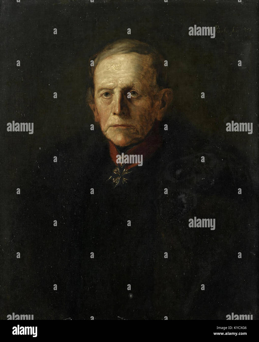 Parlaghy - Portrait de Helmuth Karl Bernhard von Moltke, 1891 Banque D'Images Parlaghy - Portrait de Helmuth Karl Bernhard von Moltke, 1891 Banque D'Images