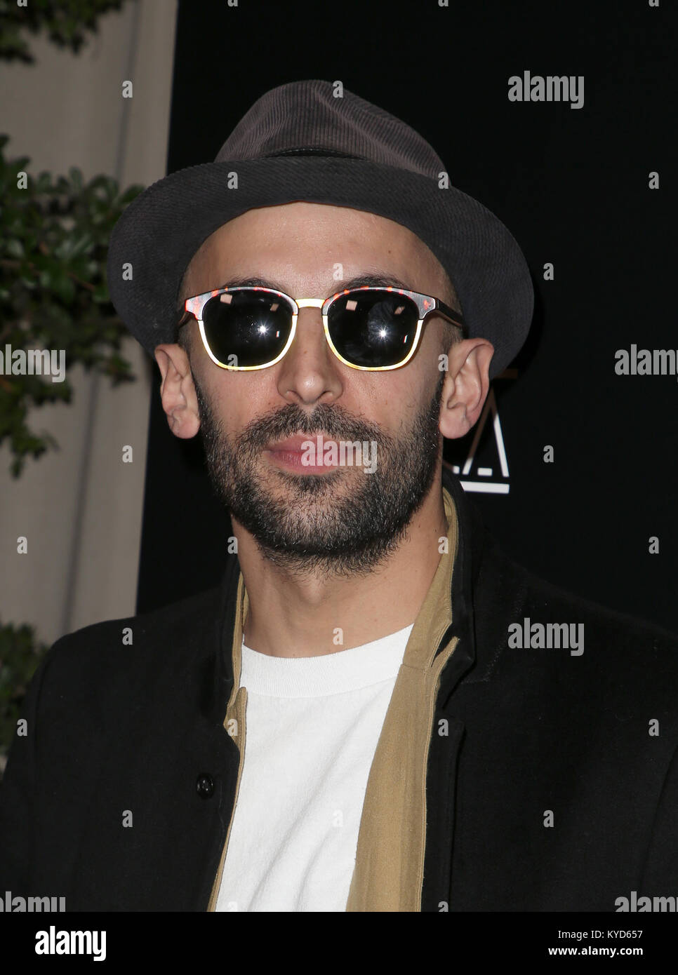 Century City, CA. 13 Jan, 2018. JR, 43e assemblée annuelle à Los Angeles Film Critics Association Awards à Century City, Californie le 13 janvier 2018. Credit : Faye Sadou/media/Alamy Punch Live News Banque D'Images