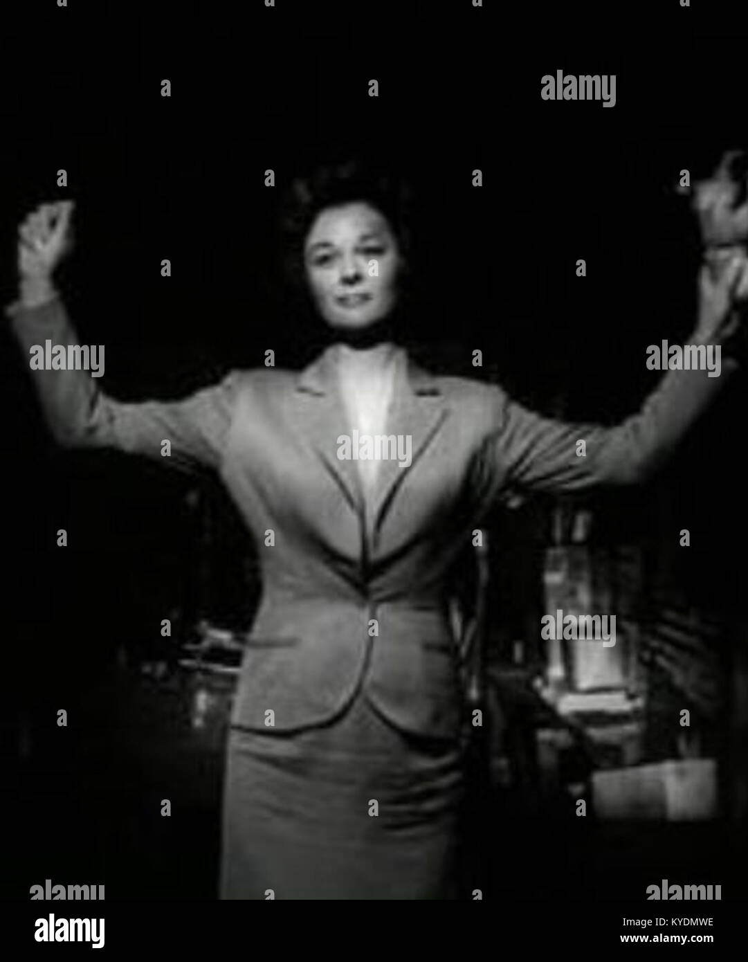 Photo promotionnelle de l'actrice américaine Susan Hayward de la bande-annonce du film I Want to Live ! De 1958, dépeignant son rôle dans le drame criminel basé sur une histoire vraie. Banque D'Images