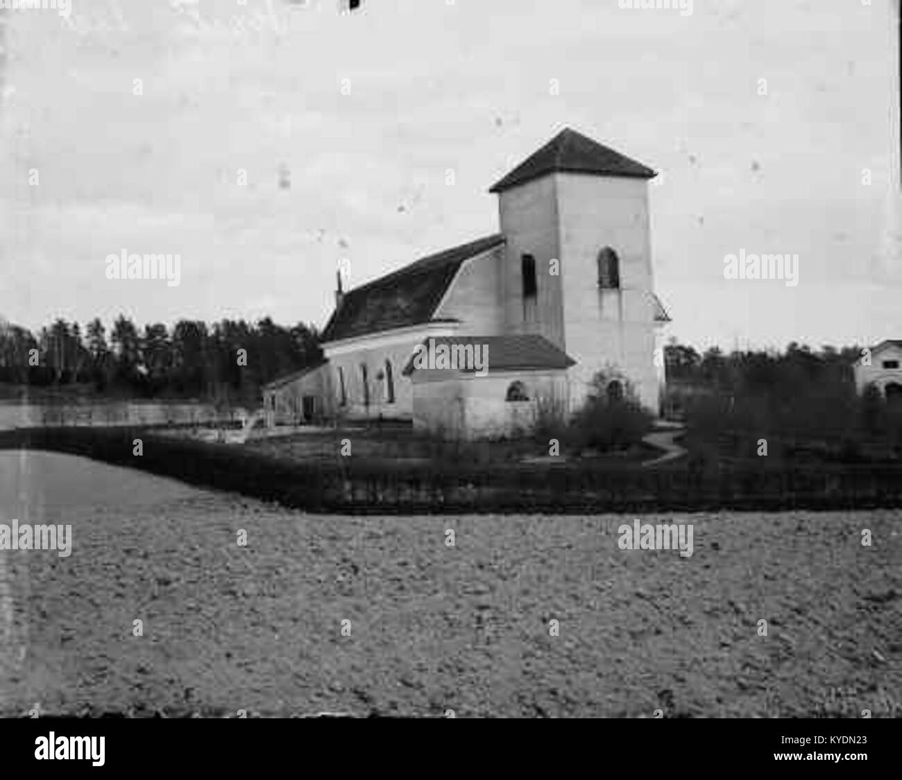 Image de l'église de Svärta identifiée par la référence d'archive KMB 16000200100560. Banque D'Images