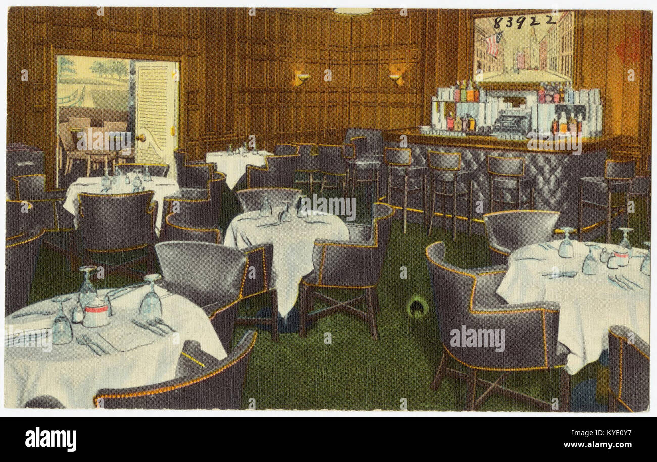 Le Somerset, Boston, Mass. Men's Café, un lieu de rencontre pour les hommes qui cherchent la vie privée d'un club (83922) Banque D'Images