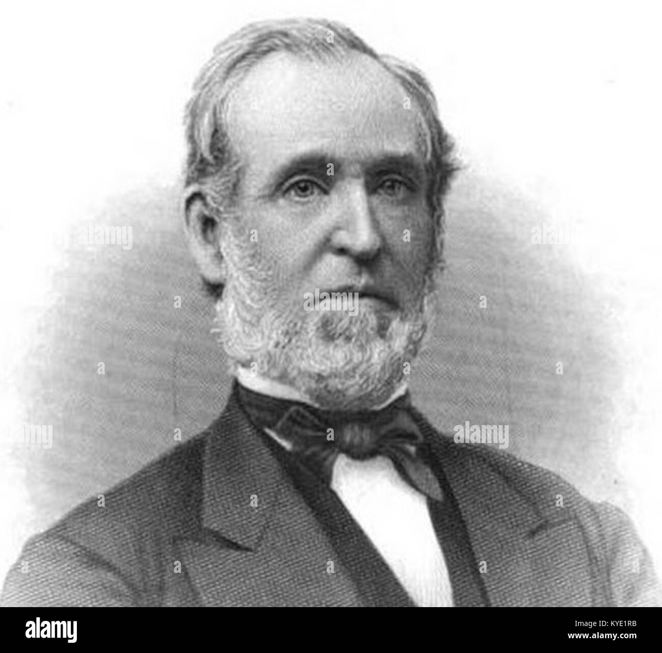 Portrait de Timothy P. Redfield, juge à la Cour suprême du Vermont au XIXe siècle, contribuant ainsi à l’histoire juridique et judiciaire de l’État. Banque D'Images
