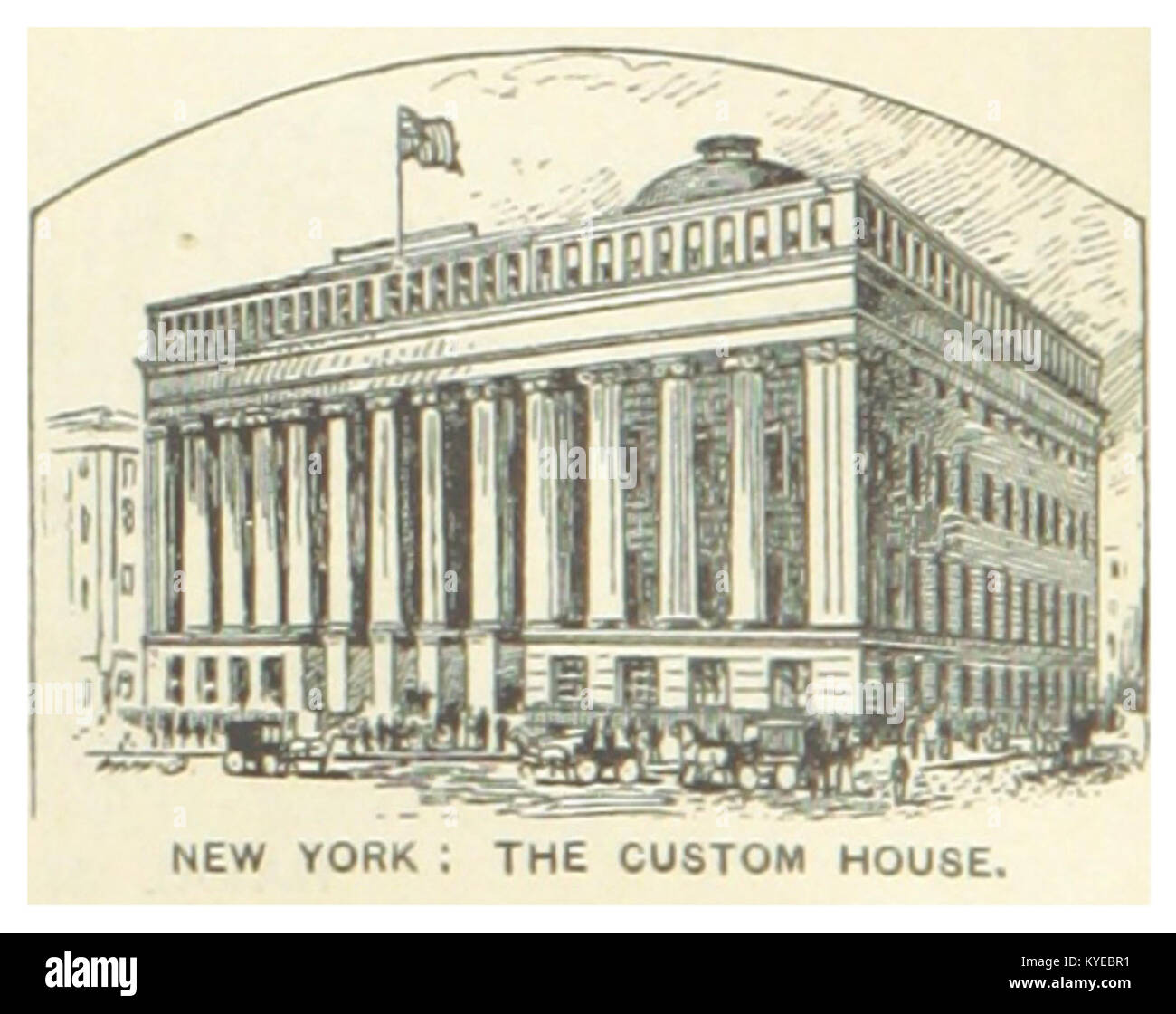 US(1891) p026 NYC, LE CUSTOM HOUSE Banque D'Images