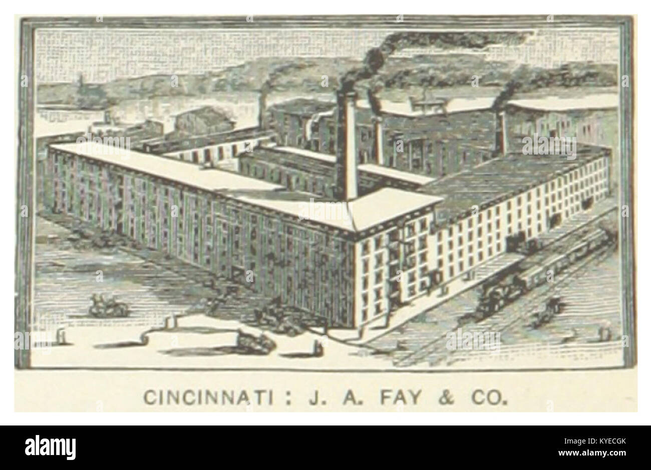 US-OH(1891) p688 CINCINNATI, J.A. FAY COMPANY Banque D'Images