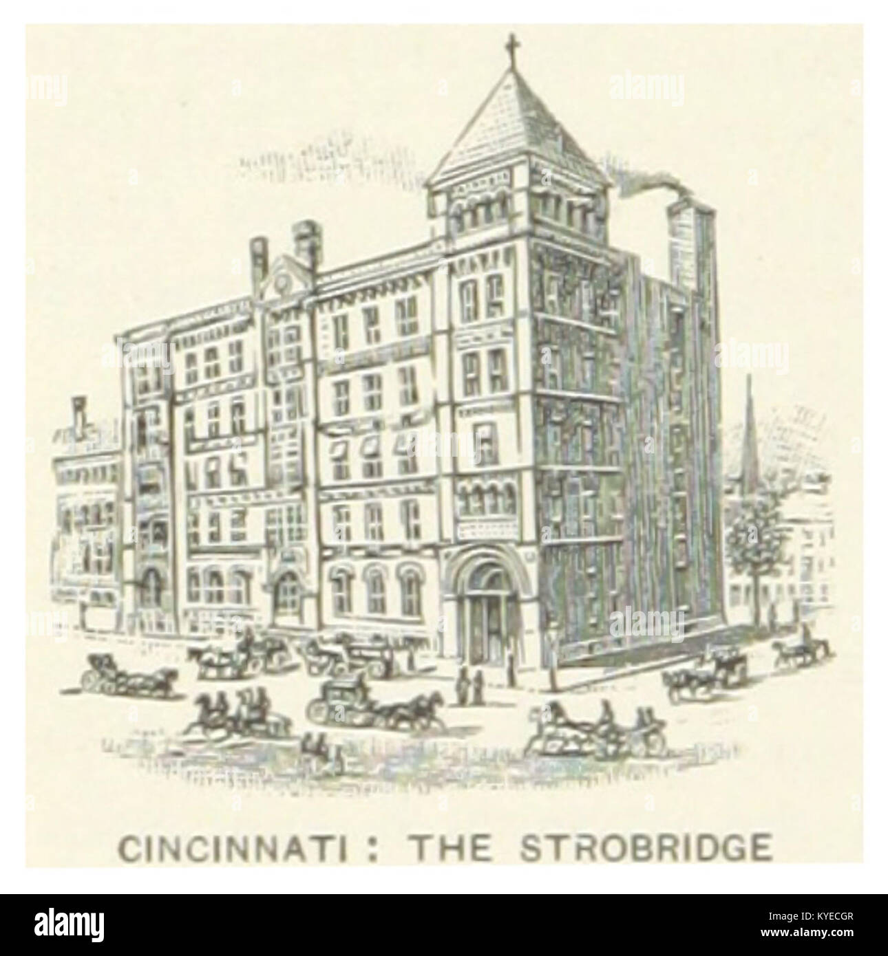 US-OH(1891) p692, le Cincinnati STROBRIDGE Banque D'Images