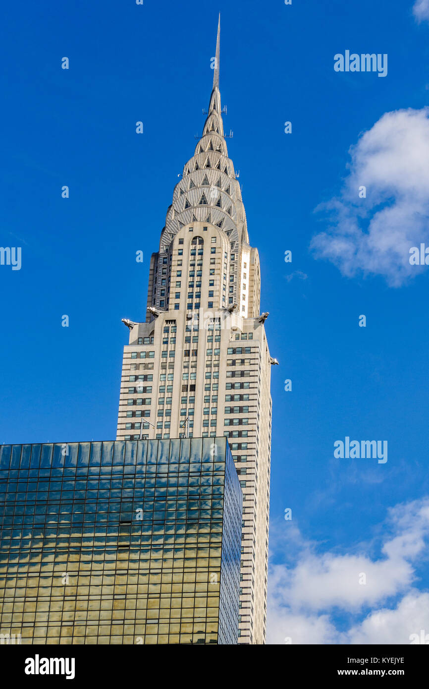 L'impressionnant Chrysler Building à New York City, USA Banque D'Images