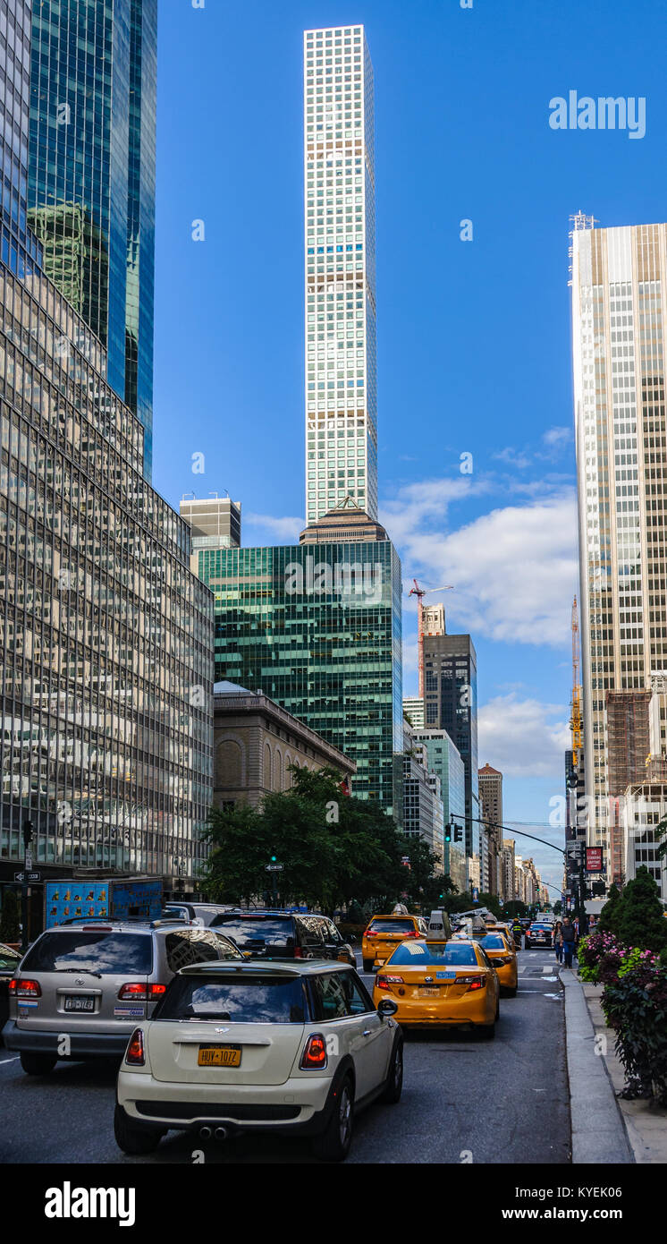 432 Park Avenue, l'un des plus hauts gratte-ciel à New York, USA Banque D'Images