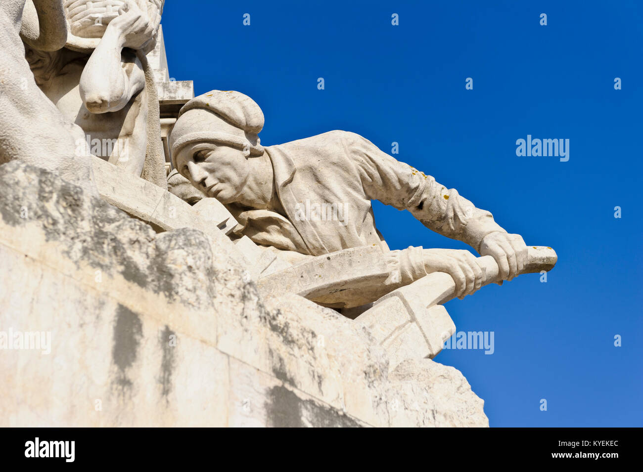 Monument de Sebastião José de Carvalho e Melo, 1er marquis de Pomba, construit entre 1917 et 1934 et créé par Adães Bermudes, António Couto Banque D'Images