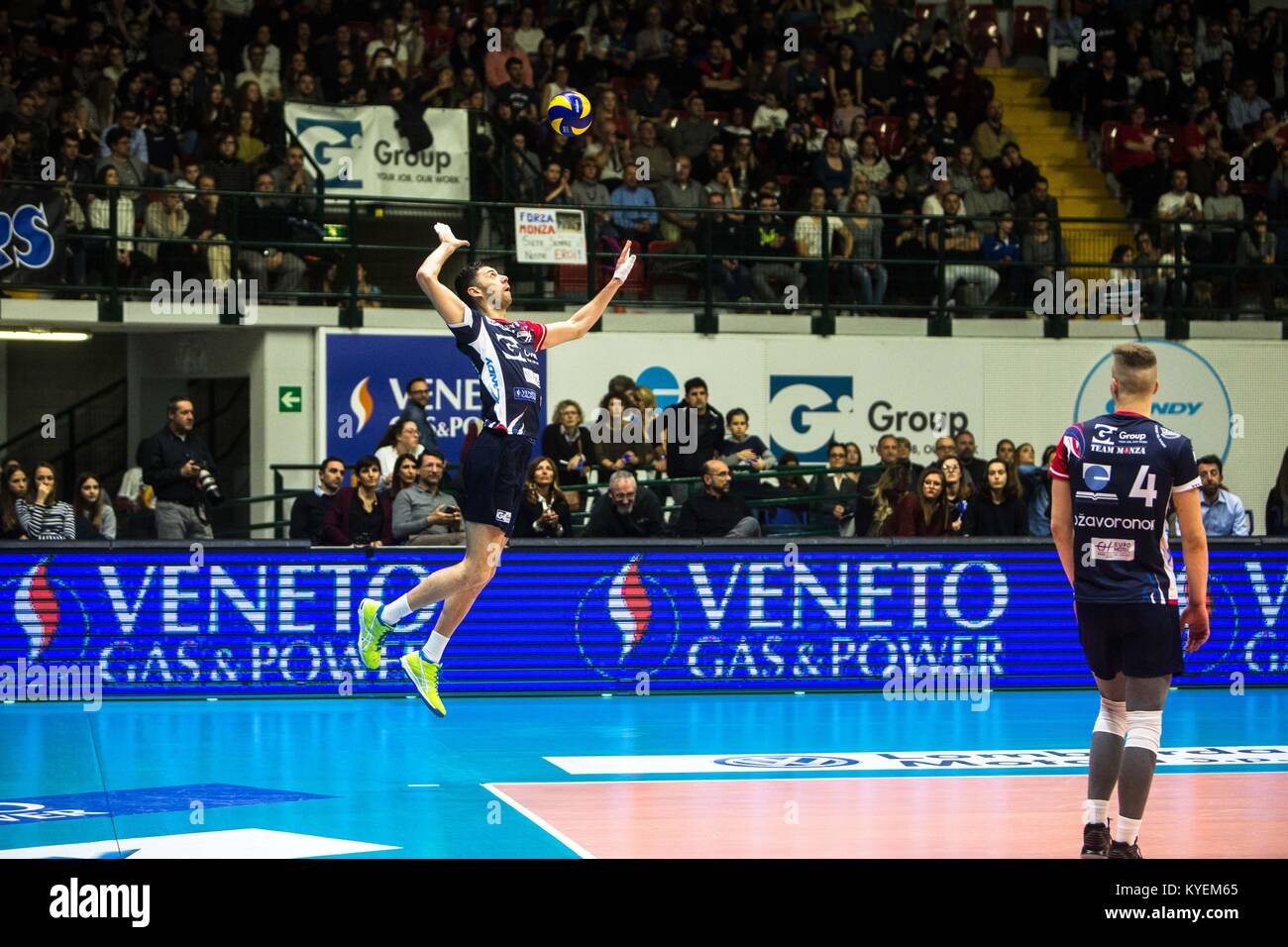 Gi Group Monza v Sir Safety Pérouse Conad (Photo par Mairo Cinquetti/Pacific Press) Banque D'Images