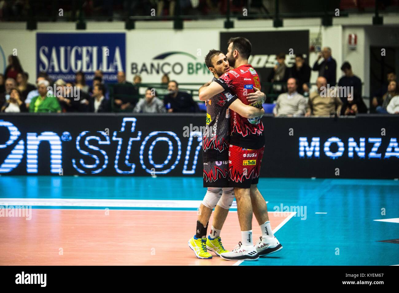 Gi Group Monza v Sir Safety Pérouse Conad (Photo par Mairo Cinquetti/Pacific Press) Banque D'Images