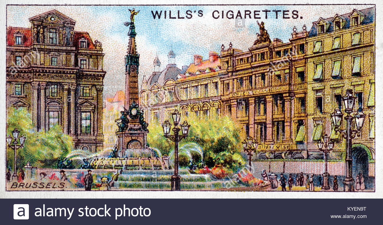 Place De Brouckère, Bruxelles Belgique vers 1915 Banque D'Images