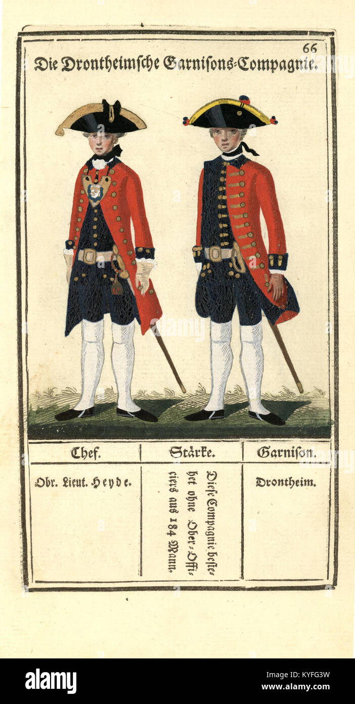 Représentation de l'armée royale danoise, montrant des formations de troupes complètes, des uniformes et l'organisation militaire dans un contexte historique. Banque D'Images