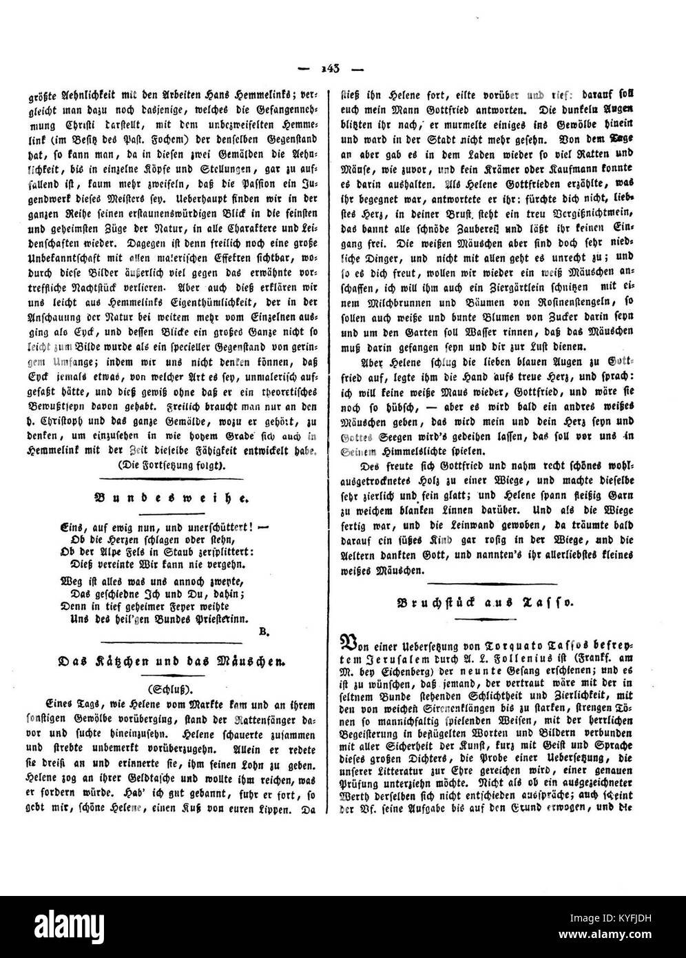 'Wünschelruthe Ein Zeitblatt' est une publication historique allemande, probablement un périodique ou une revue du début du XXe siècle. Cette entrée fait probablement référence à un numéro, le numéro 143, qui peut fournir un aperçu culturel ou historique de son époque. Banque D'Images