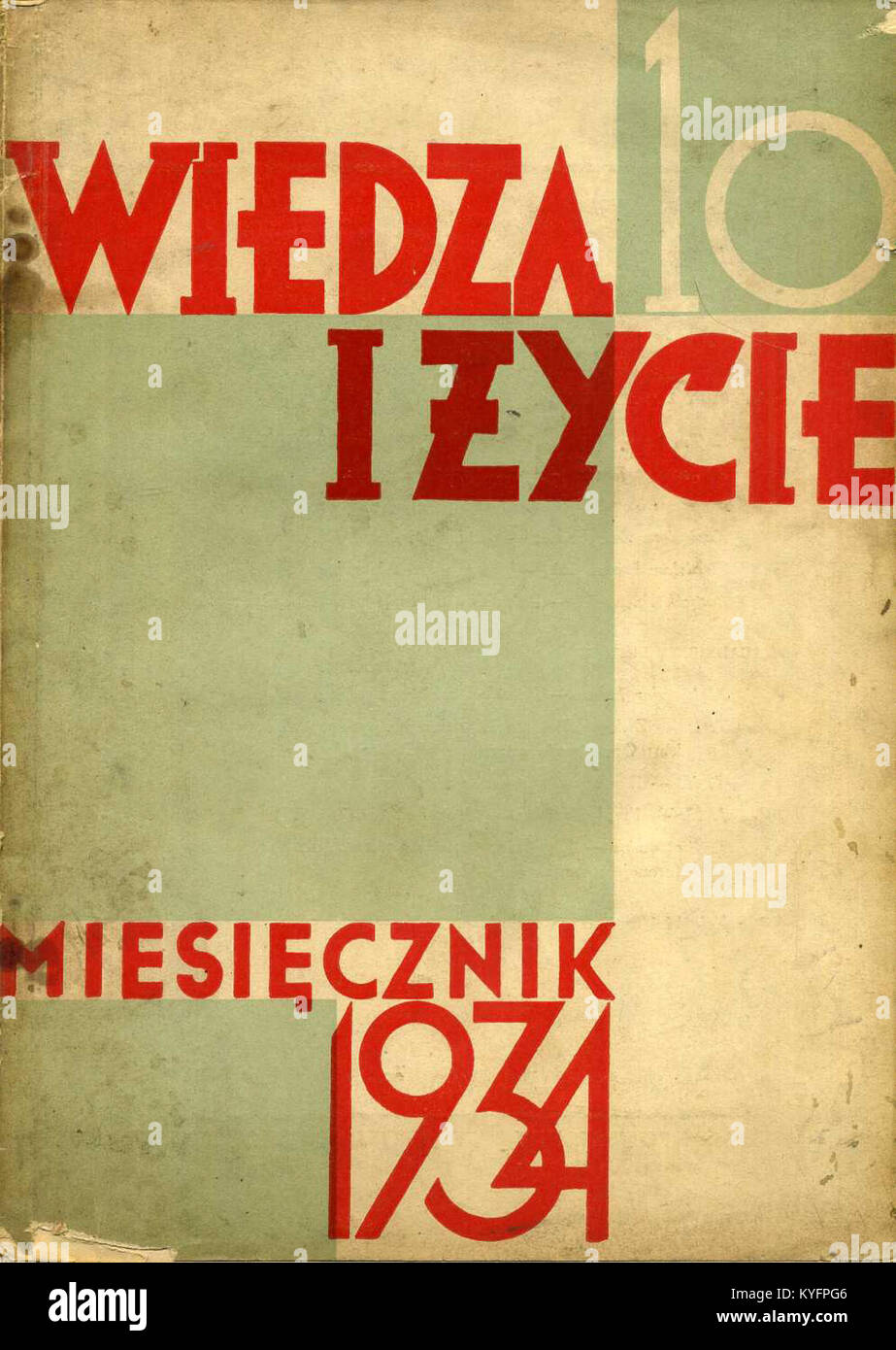 - Je Życie, septembre 1934 r Banque D'Images