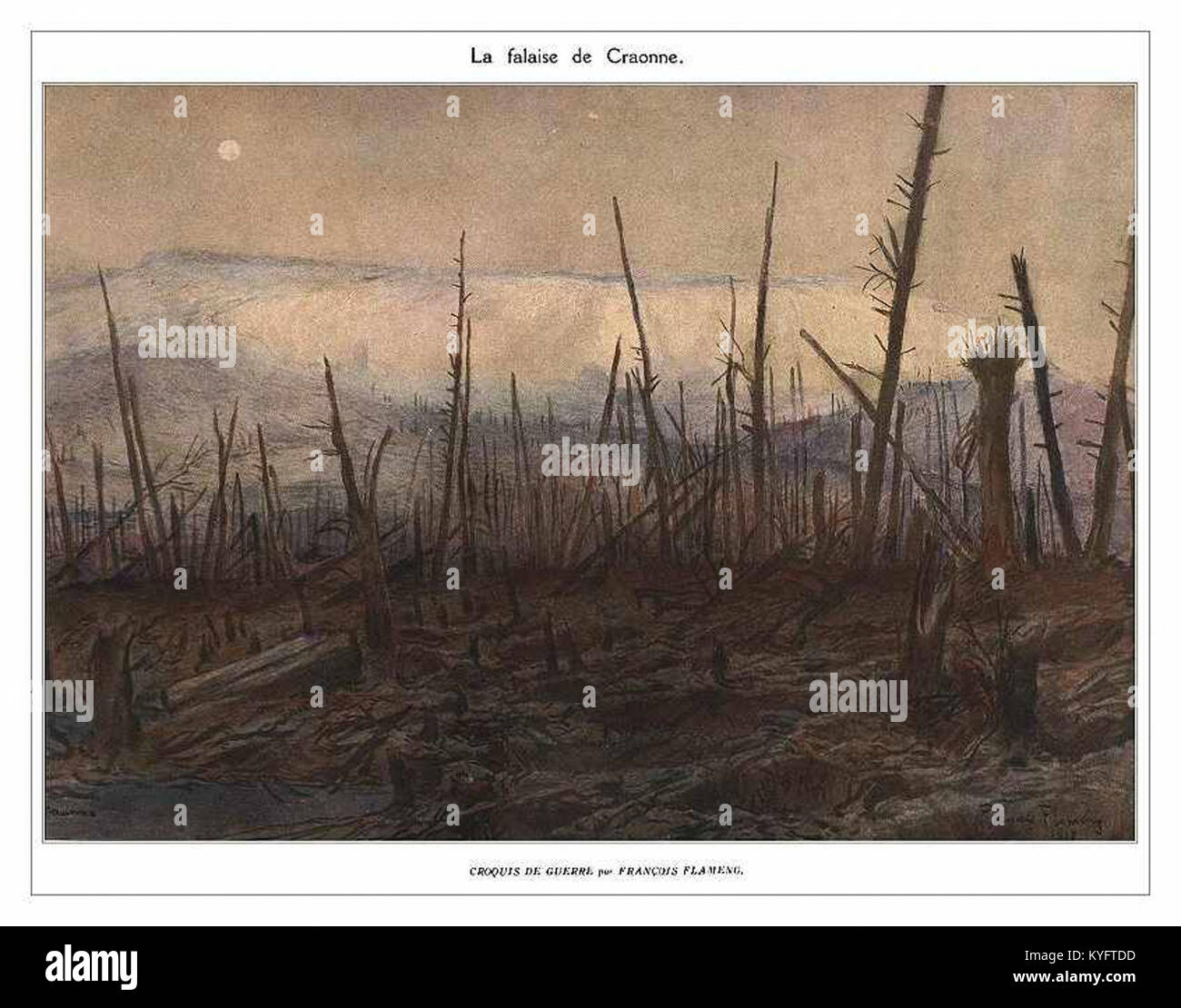 La Première Guerre Mondiale par François Flameng 12 Banque D'Images