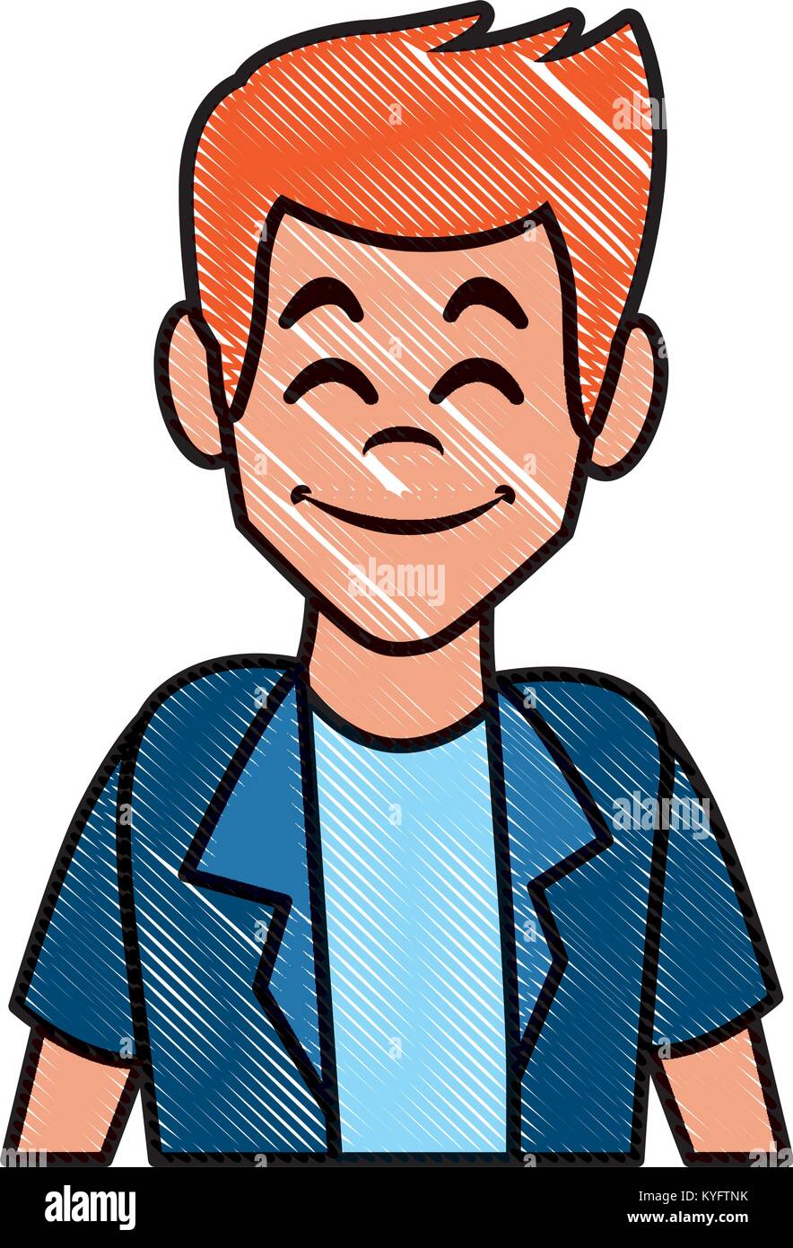 Profil De L Homme Dessin Anime Image Vectorielle Stock Alamy