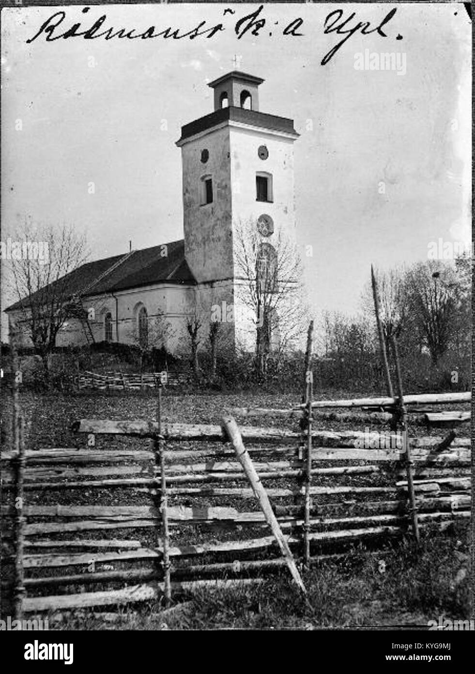 Rådmansö kyrka - KMB - 16000200127783 Banque D'Images