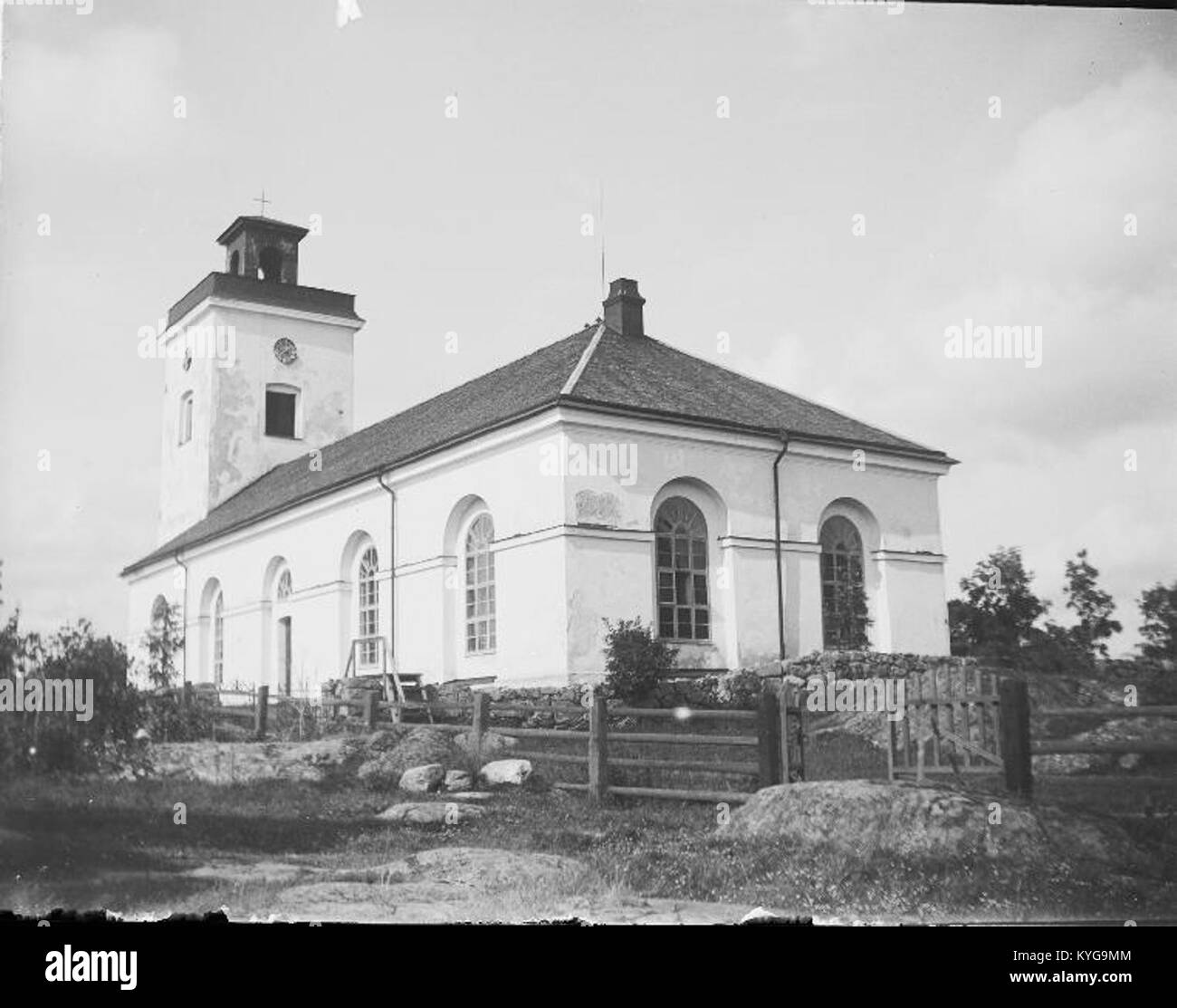 Rådmansö kyrka - KMB - 16000200127789 Banque D'Images