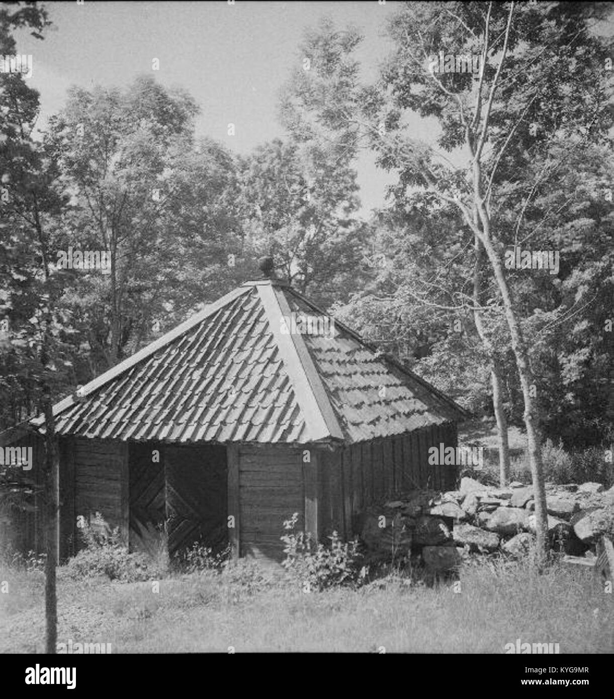 Rådmansö kyrka - KMB - 16000200127794 Banque D'Images