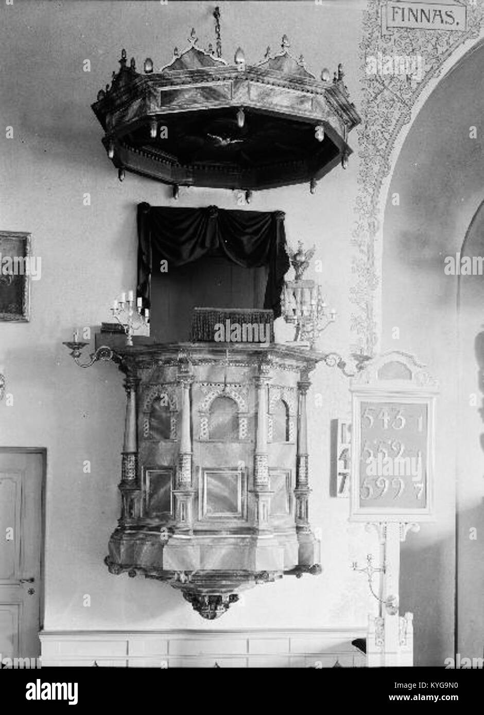 Rådmansö kyrka - KMB - 16000200127804 Banque D'Images