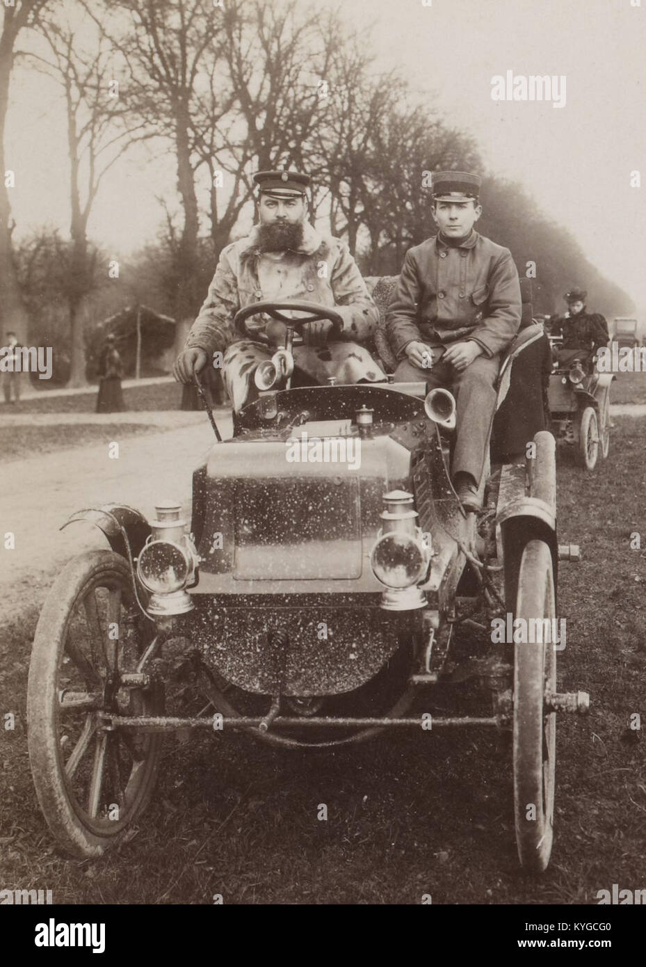 René de Knyff, vainqueur du premier Rallye-Paper du 11 décembre 1898 Banque D'Images