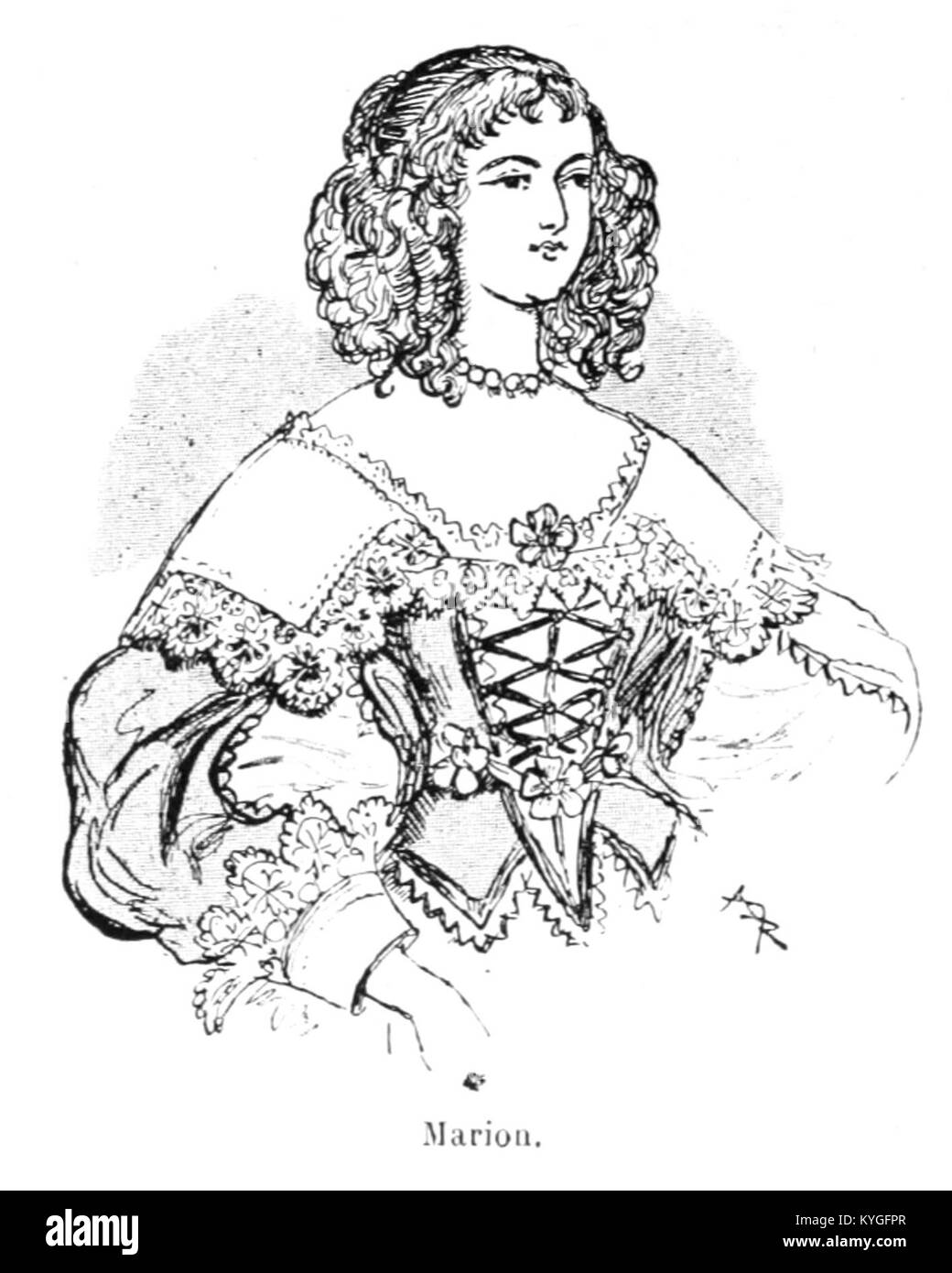 1891 œuvre d’Albert Robida, « Mesdames nos aîeules », illustrant dix siècles de mode féminine, montrant les changements de vêtements et de style à travers les périodes historiques. Banque D'Images