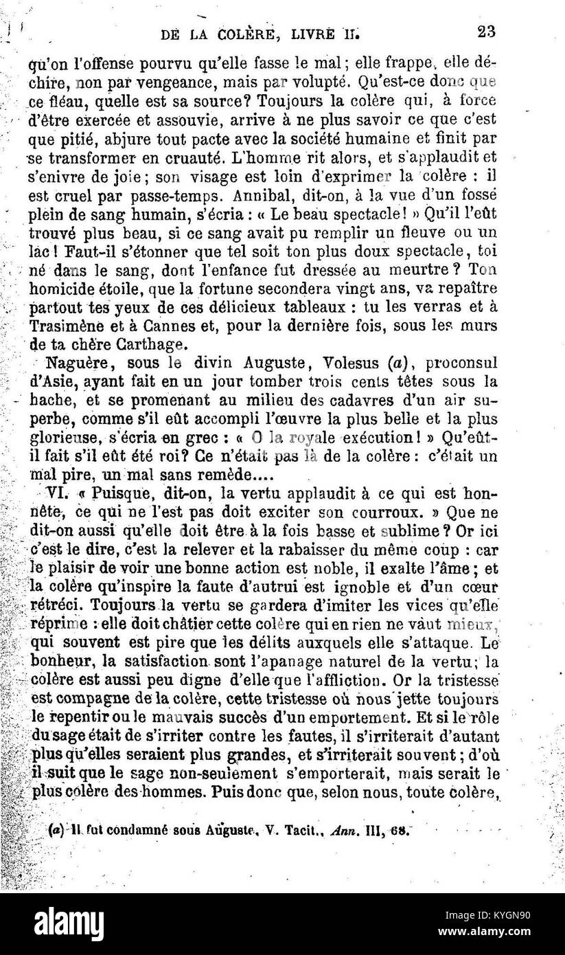 Volume I des œuvres complètes de Sénèque, présentant des essais philosophiques et des lettres traitant de l'éthique et de la conduite humaine dans la Rome antique Banque D'Images