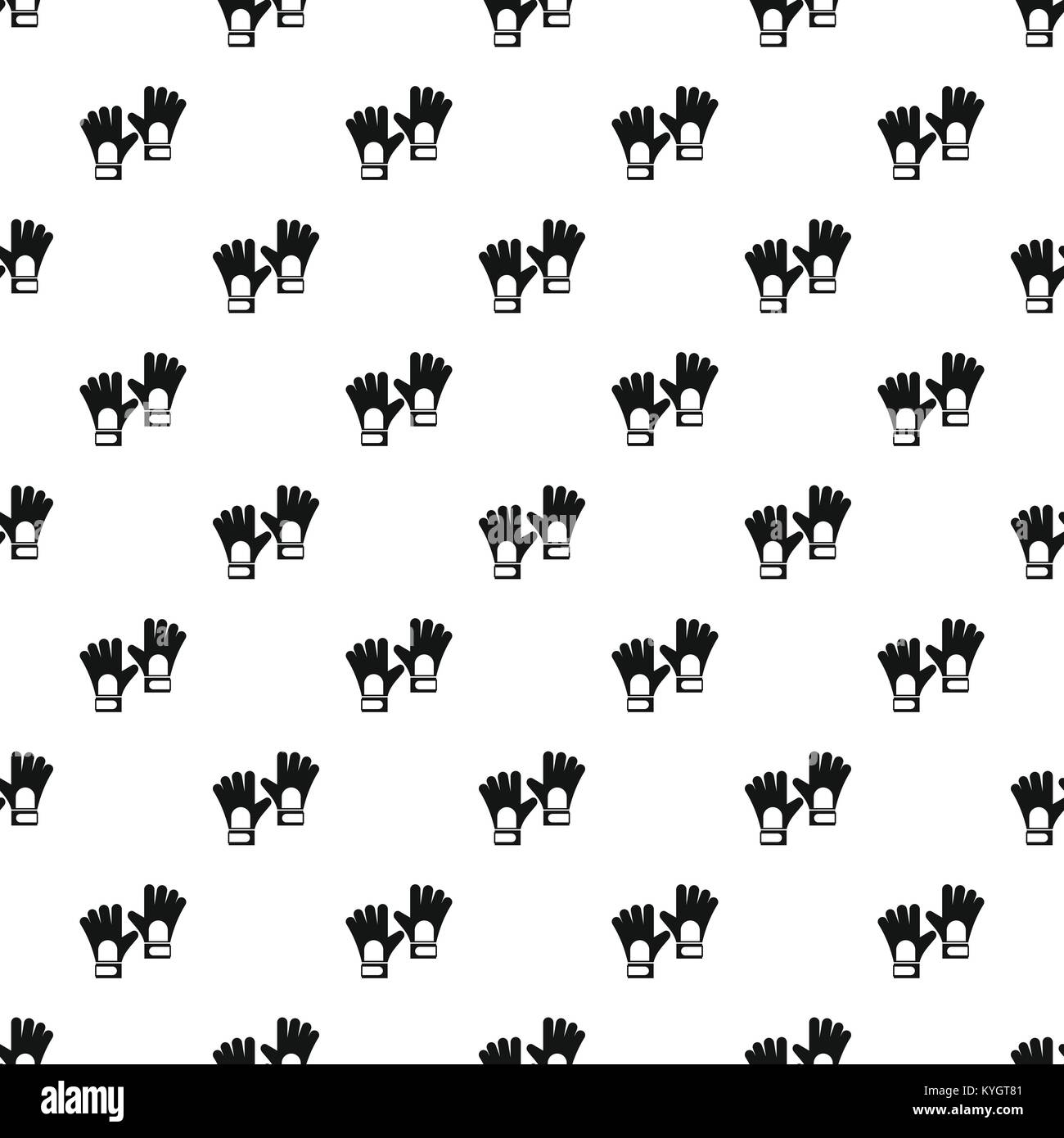 Les gants de gardien vector pattern Illustration de Vecteur