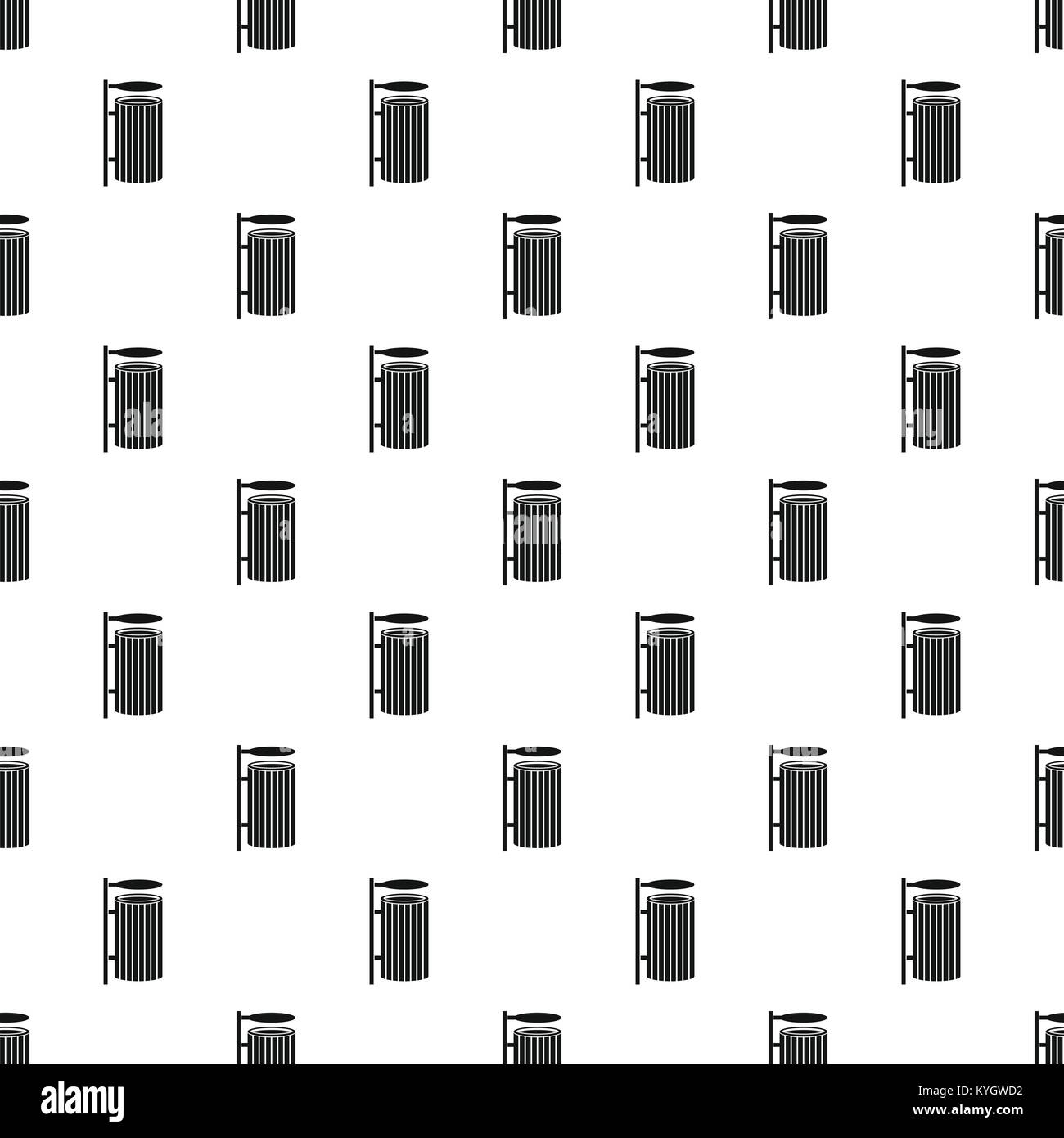 Corbeille publique vector pattern Illustration de Vecteur