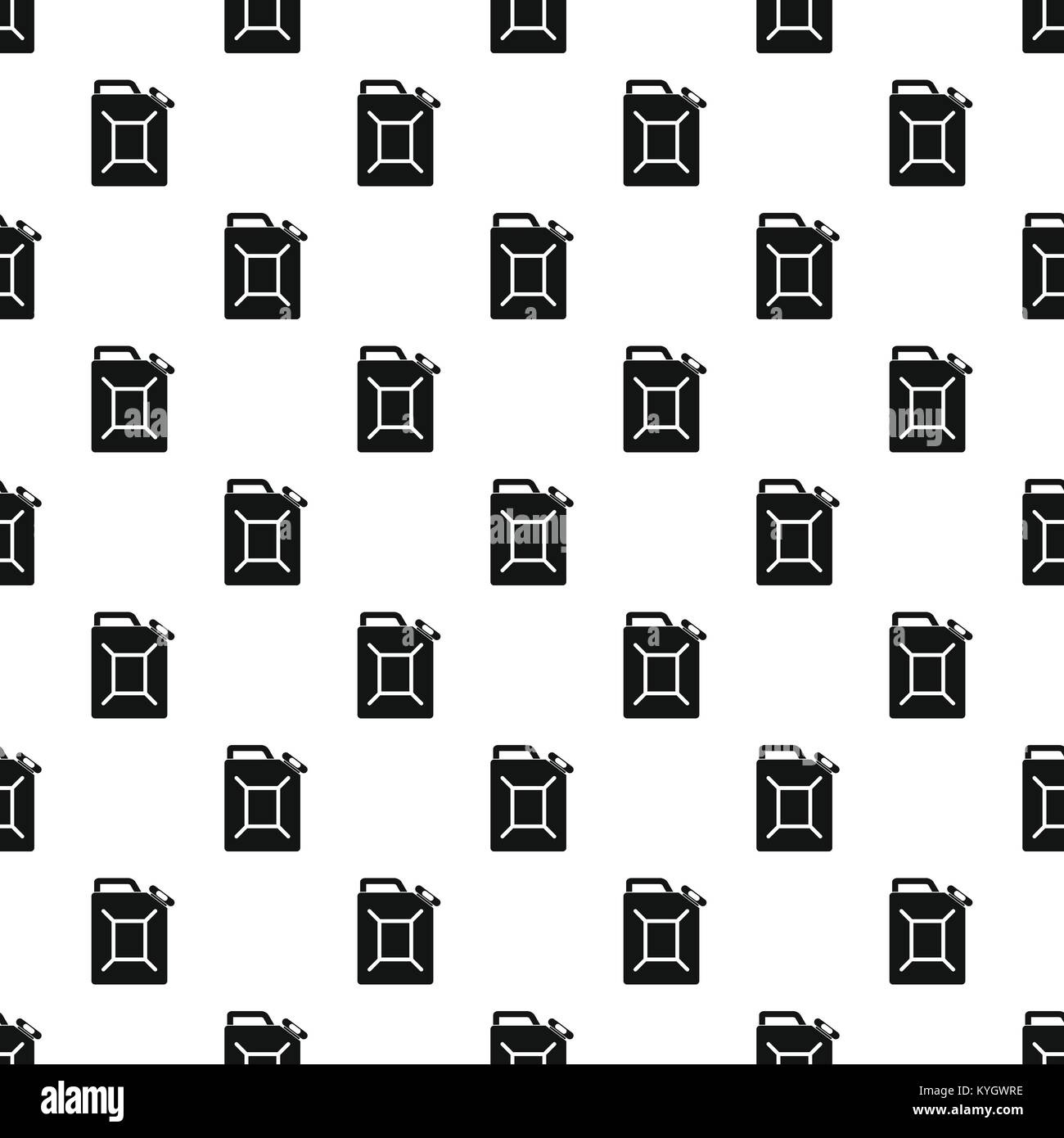 Jerrican carburant vector pattern Illustration de Vecteur