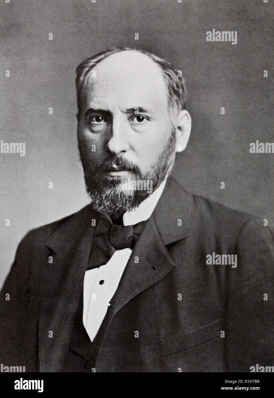 Santiago Ramón y Cajal, neuroscientifique espagnol et le pathologiste Banque D'Images