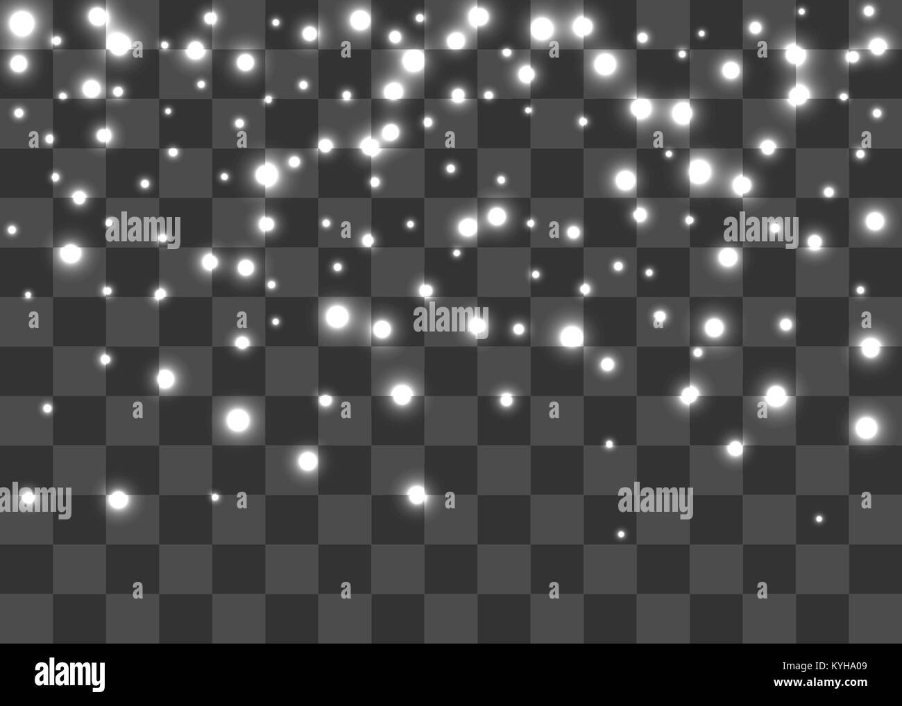 Hiver flocon sparkle lumières briller Illustration de Vecteur