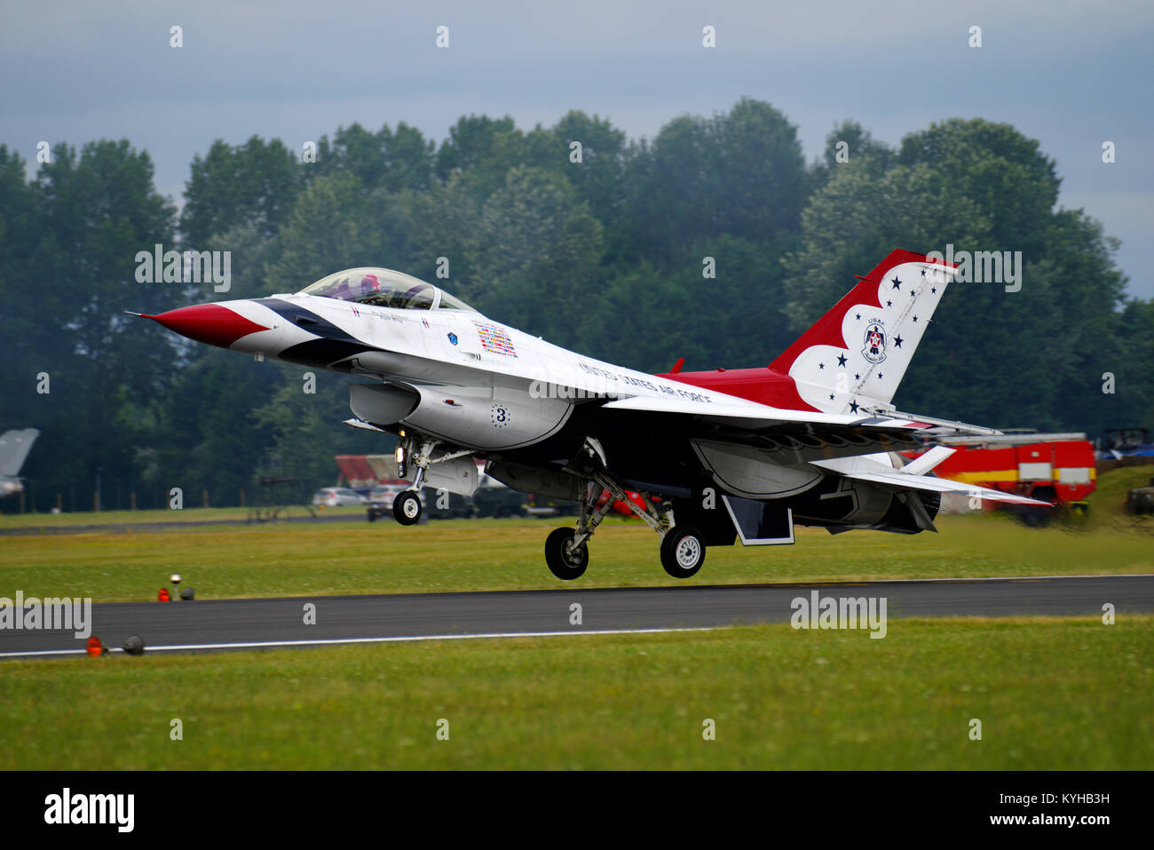 Thunderbirds Aerobatic Display Team, riat 2017, Fairford, Gloucestershire, Angleterre, Banque D'Images