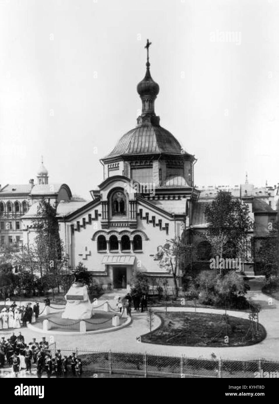 L'église des Saints Cosmas et Damian de Saint-Pétersbourg est une église orthodoxe russe connue pour son style architectural, son importance historique et son rôle dans l'histoire religieuse et culturelle de la région. Banque D'Images