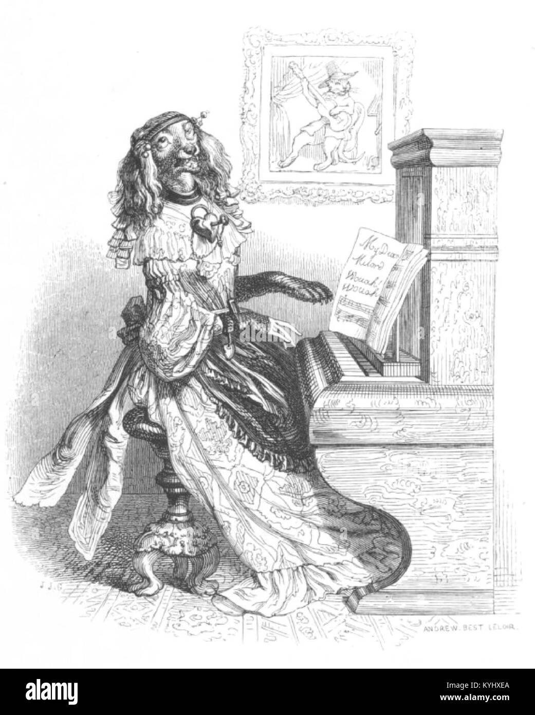 Le volume 1 de « scènes de la vie privée et publique des animaux » étudie le comportement et les interactions des animaux dans les habitats naturels. Banque D'Images